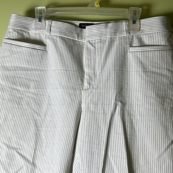 Banana Republic Black and White Striped Pants dressing, working, career. - Picture 2 of 6
